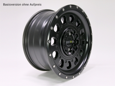 TWIN-MONOTUBE-PROJEKT AT3 8x17" černá saténová, kovaný ochranný prstenec 5×120 (VW T5, T6 / T6.1 a Amarok)