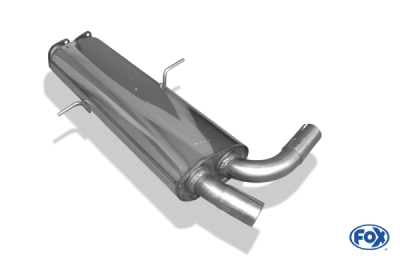 FOX sports exhaust suitable for BMW X5 E53 - 4,4l 235kW fron