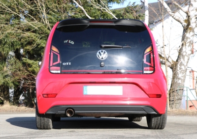 VW UP GTI final pipe system left fitted of original final si FOX VW240000-291