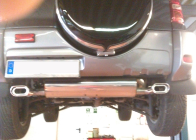 FOX Nerezový výfuk | Zadní tlumič - Toyota RAV 4 II, 2.2 D-4D, 2000-2006, TO111013-593