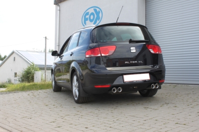FOX Nerezový výfuk | Zadní tlumič - Seat Altea XL (5P), 2.0 TDi, 2004-2015, SE080075-150