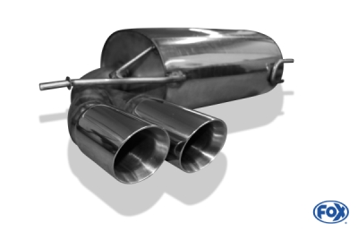 Audi A3 Typ 8P quattro - 3-Türer koncový tlumič Ø70mm - 2x90 FOX AU051207-292