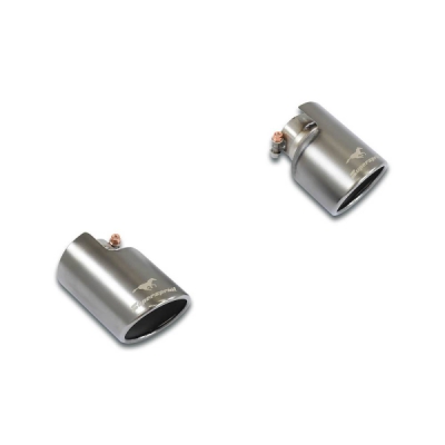Sada koncovek výfuku, pravá ∅100 mm – levá ∅100 mm "Gun Metal Grey" Supersprint 756674