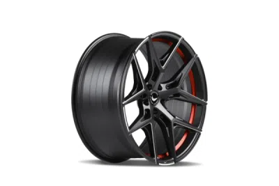 Barracuda RAZZER Puresports černá matná s frézováním / červený lem 10×20" 5×112 ET 35