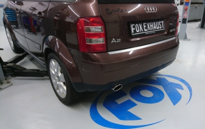 Audi A2 - 1,4l - 34l Nádrž koncový tlumič výfuku - 115x85 typ 32 FOX AU040013-347