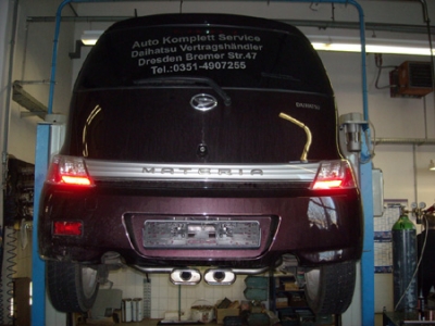 FOX Nerezový výfuk | Zadní tlumič - Daihatsu Materia (M4), 1.5, 2006-2010, DA020025-595