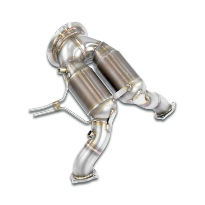 Downpipe s metalickým katalyzátorem, pravá – levá (nahrazuje originální katalyzátor a OPF (pro vozy s levostranným i pravostranným řízením) Supersprint 779421