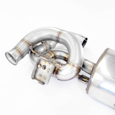 Rear exhaust "Race" right - left with valve Supersprint 443254