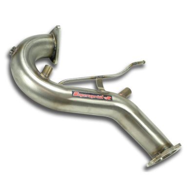 Downpipe - nahrazuje filtr pevných částic - se záslepkami pro čidla – krátká verze - (nutná kontrola kompatibility s originálním dílem) Supersprint 767251