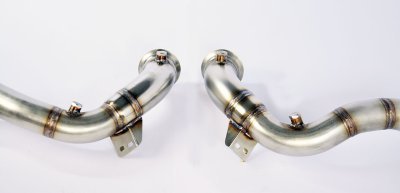 Downpipe kit pravý + levý (nahrazuje primární a sekundární katalyzátor) Supersprint 721911