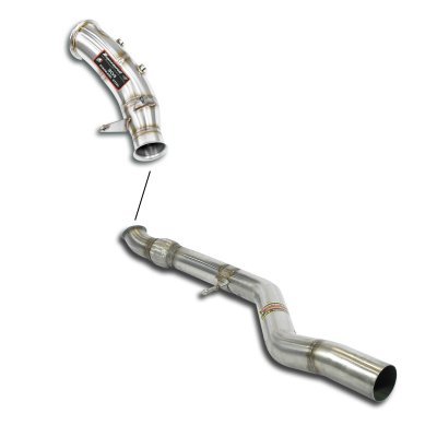 Track performance pack for OEM Cat-back / M Performance výfuk Supersprint 988630