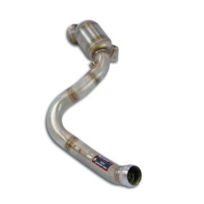Levý downpipe s metalickým pre-katem (nahrazuje druhý katalyzátor + OPF) Supersprint 725241