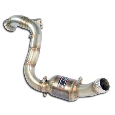 Downpipe levý s metalickým katalyzátorem (nahrazuje první katalyzátor + OPF) Supersprint 725281