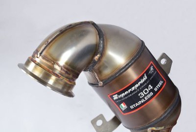 Turbo downpipe kit + metalický katalyzátor WRC 100 CPSI (odstraňuje OPF) Supersprint 918321