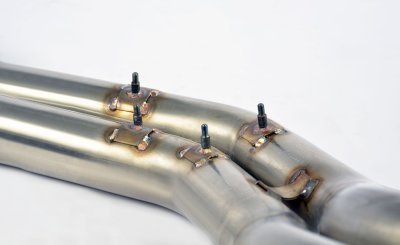 Centre exhaust Twin Pipe - non resonated Supersprint 044013