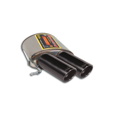 Zadní díl výfuku levý "F1 Race" ∅90 mm "Gun Metal Grey" Supersprint 402766