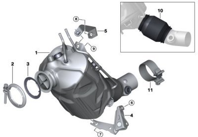 Downpipe nahrazující katalyzátor a DPF (motor B47 – EURO6) Supersprint 521611