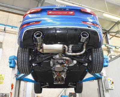 Zadní díl výfuku pravý - levý 150x105 mm s klapkou Supersprint 775805