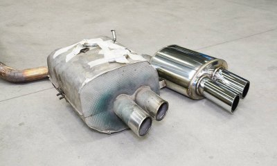 Zadní díl výfuku - pravý ∅76 mm Supersprint 392806