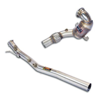Turbo downpipe kit + kovový katalyzátor WRC 100 CPSI (odstraňuje OPF) Supersprint 917921