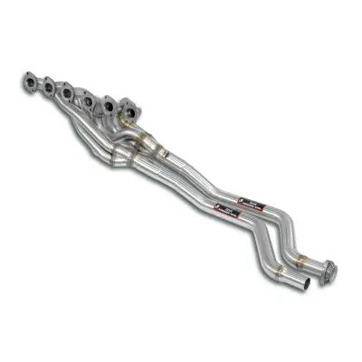 Manifold + connecting pipes 100% Stainless steel(Left Hand Drive)For the stock centre muffler Supersprint 041004