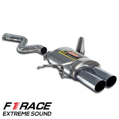 Zadní díl výfuku "F1 Race Lightweight" pravý 80mm, Supersprint 045156
