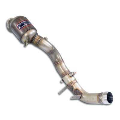Downpipe pravý + kovový pre-katalyzátor – odstraňuje druhý katalyzátor (pro vozy s pravostranným i levostranným řízením) Supersprint 723121