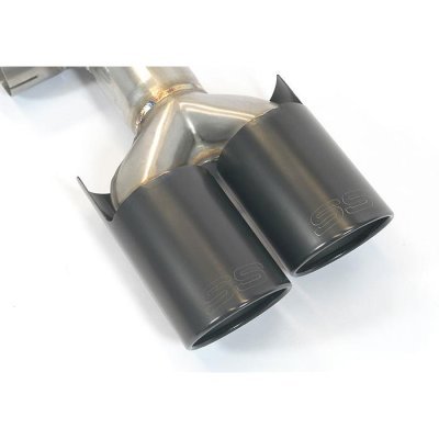 Sada koncovek výfuku, pravá ∅90 mm – levá ∅90 mm "Gun Metal Grey" Supersprint 982146