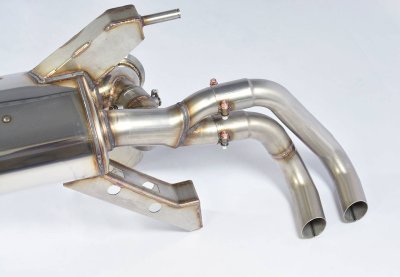 Zadní díl výfuku s ventily pravá - levá 4 výstupy - nahrazuje hlavní katalyzátor - lze nainstalovat na originální koncovky - 8,5 kg Supersprint 776054