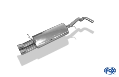 FOX Nerezový výfuk | Zadní tlumič - Volkswagen Golf IV, 2.3 V5, 1997-2006, VW053002-166