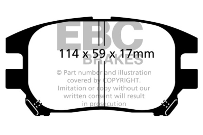 EBC Ultimax | brzdové destičky přední DP1658