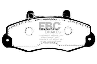 EBC Ultimax | brzdové destičky přední DP918/2
