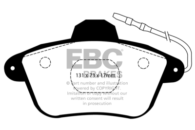 EBC Ultimax | brzdové destičky přední DP882/2