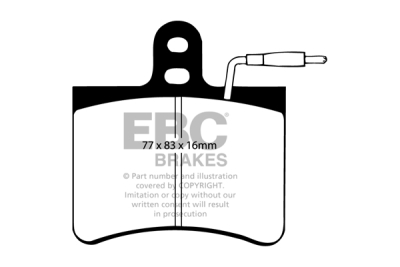 EBC Ultimax | brzdové destičky přední DP190