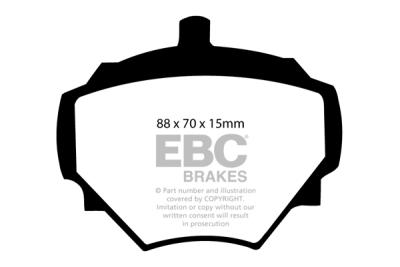 EBC Ultimax | brzdové destičky přední  DP182