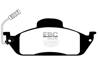 EBC sada brzd PD40K | destičky Ultimax & kotouče Standard PD40K1236