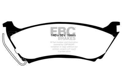 EBC sada brzd PD40K | destičky Ultimax & kotouče Standard PD40K1236