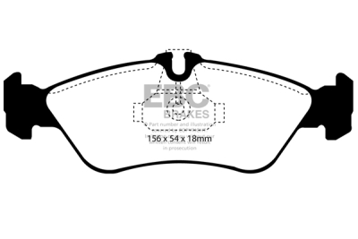EBC sada brzd PD40K | destičky Ultimax & kotouče Standard PD40K1232