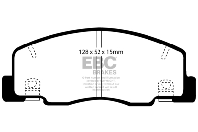EBC sada brzd PD40K | destičky Ultimax & kotouče Standard PD40K1852