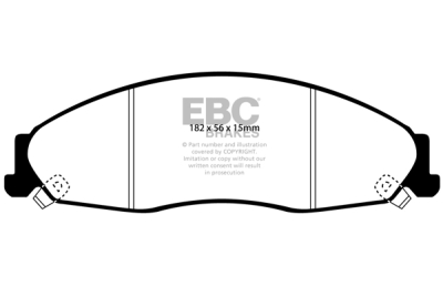 EBC Ultimax | brzdové destičky přední DP1645