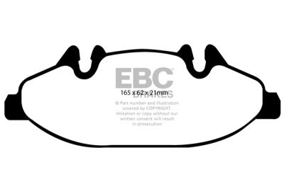 EBC sada brzd PD40K | destičky Ultimax & kotouče Standard PD40K1254