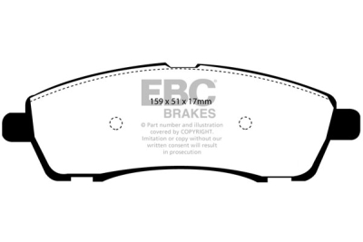 EBC Ultimax | brzdové destičky zadní DP1603