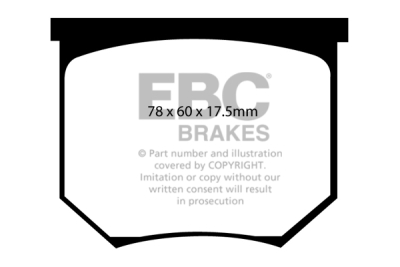 EBC Greenstuff | brzdové destičky přední DP2035