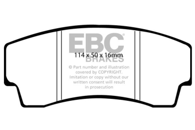 EBC Greenstuff | brzdové destičky přední DP2008