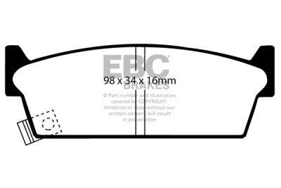 EBC sada brzd PD40K | destičky Ultimax & kotouče Standard PD40K1392