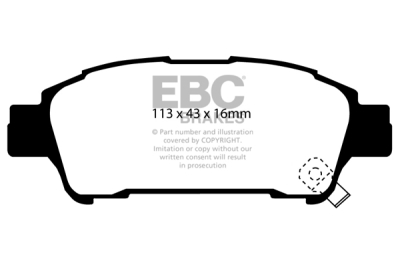 EBC sada brzd PD40K | destičky Ultimax & kotouče Standard PD40K1853