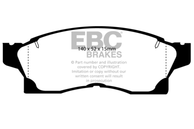 EBC sada brzd PD40K | destičky Ultimax & kotouče Standard PD40K1867