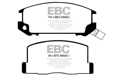 EBC sada brzd PD40K | destičky Ultimax & kotouče Standard PD40K1865