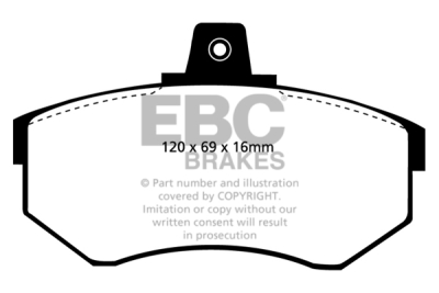 EBC Ultimax | brzdové destičky přední DP369/2