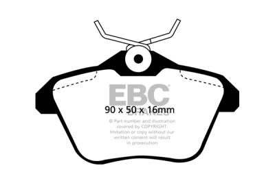 EBC Ultimax | brzdové destičky zadní DP1096